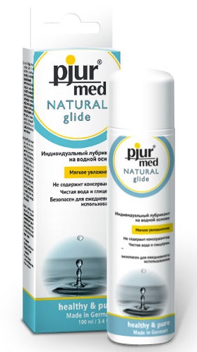 Нейтральный лубрикант на водной основе pjur MED Natural glide - 100 мл. - Pjur - купить с доставкой в Новомосковске