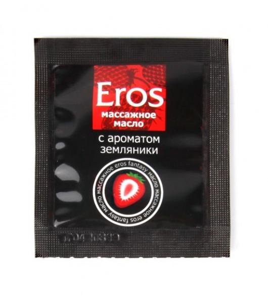 Пробник массажного масла с ароматом земляники Eros fantasy - 4 гр. - Биоритм - купить с доставкой в Новомосковске