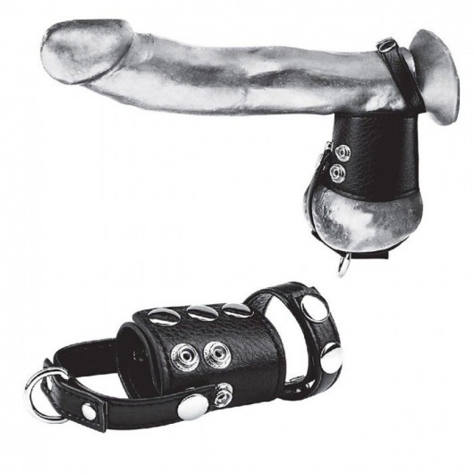 Кольцо на член и мошонку Cock Ring With 2  Ball Stretcher And Optional Weight Ring - BlueLine - в Новомосковске купить с доставкой