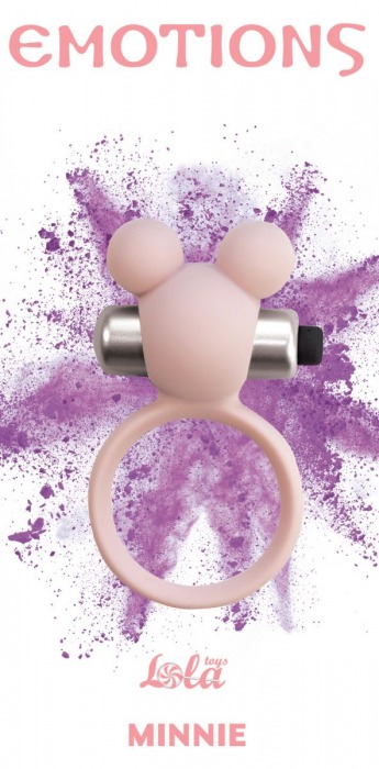 Розовое эрекционное виброколечко Emotions Minnie Light pink - Lola Games - в Новомосковске купить с доставкой