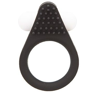 Чёрное эрекционное кольцо LIT-UP SILICONE STIMU RING 1 BLACK - Dream Toys - в Новомосковске купить с доставкой