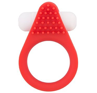 Красное эрекционное кольцо LIT-UP SILICONE STIMU RING 1 RED - Dream Toys - в Новомосковске купить с доставкой