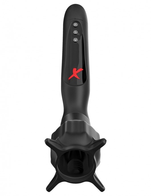 Чёрный вибростимулятор для головки члена с эффектом всасывания Vibrating Roto-Sucker - Pipedream - в Новомосковске купить с доставкой