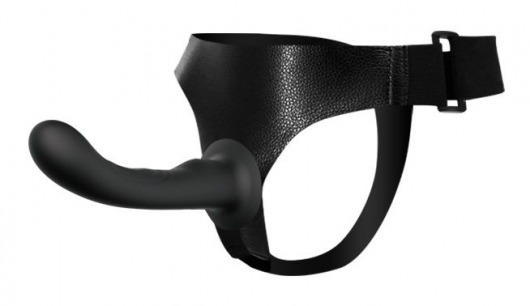 Страпон с изогнутой головкой Ultra Harness Curvy Dildo - 15,8 см. - Baile - купить с доставкой в Новомосковске