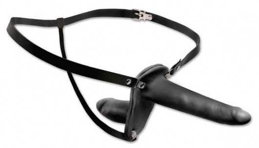 Женский страпон с вагинальной пробкой Double Penetrix Strap-on - 15 см. - Pipedream - купить с доставкой в Новомосковске