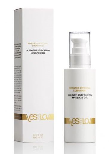 Массажный гель-смазка на силиконовой основе Allover Massage Gel - 100 мл. - YESforLOV - купить с доставкой в Новомосковске