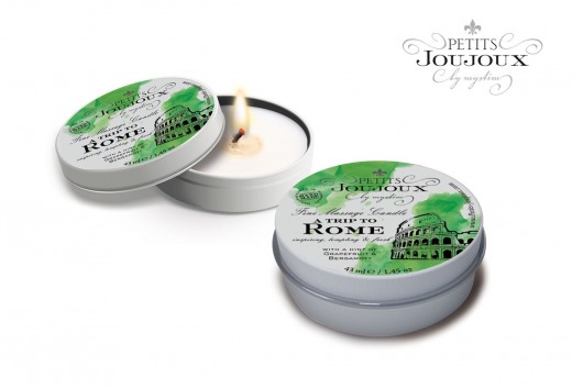 Массажная свеча Petits Joujoux Rome с ароматом грейпфрута и бергамота - 33 гр. - MyStim - купить с доставкой в Новомосковске