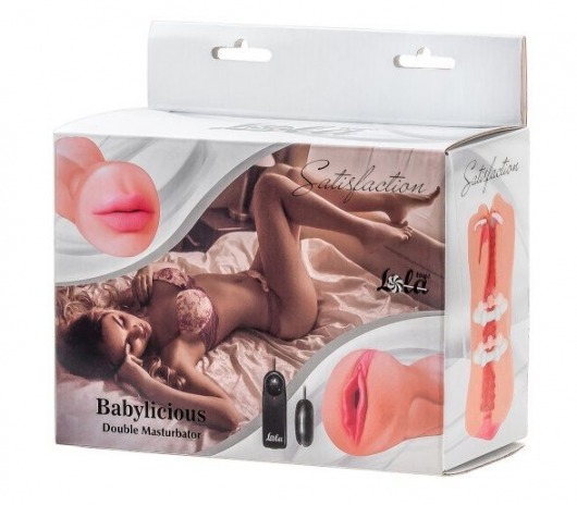 Двусторонний мастурбатор с вибропулей Satisfaction Babylicious - Lola Games - в Новомосковске купить с доставкой