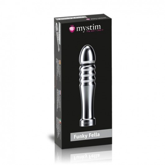 Ребристый фаллоимитатор для электростимуляции Funky Fella Rill Dildo - 13 см. - MyStim - купить с доставкой в Новомосковске