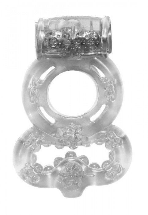 Прозрачное эрекционное кольцо Rings Treadle с подхватом - Lola Games - в Новомосковске купить с доставкой