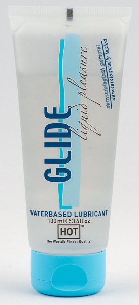 Интимная смазка на водной основе Glide - 100 мл. - HOT - купить с доставкой в Новомосковске