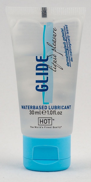 Интимная смазка на водной основе Glide - 30 мл. - HOT - купить с доставкой в Новомосковске