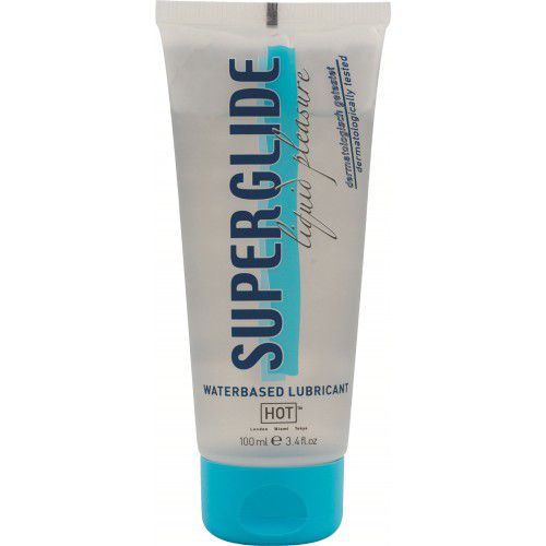 Интимная смазка на водной основе Superglide - 100 мл. - HOT - купить с доставкой в Новомосковске