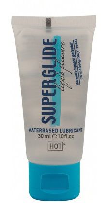 Гель-смазка на водной основе для чувствительной кожи Superglide - 30 мл. - HOT - купить с доставкой в Новомосковске