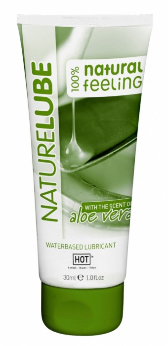 Смазка на водной основе с алоэ вера Nature Lube - 30 мл. - HOT - купить с доставкой в Новомосковске