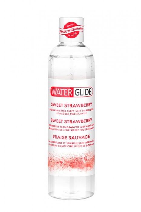 Лубрикант на водной основе с ароматом клубники SWEET STRAWBERRY - 300 мл. - Waterglide - купить с доставкой в Новомосковске