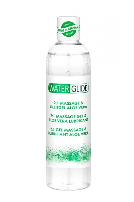 Гель-смазка 2-в-1 MASSAGE   LUBRICANT ALOE VERA - 300 мл. - Waterglide - купить с доставкой в Новомосковске