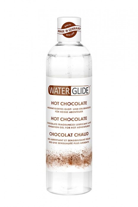 Лубрикант на водной основе с ароматом шоколада HOT CHOCOLATE - 300 мл. - Waterglide - купить с доставкой в Новомосковске