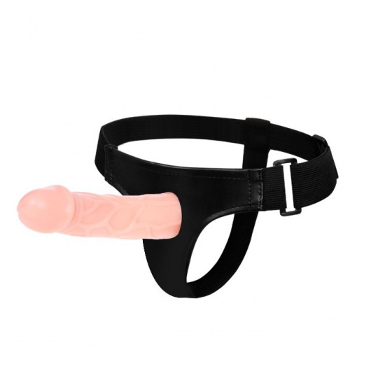 Телесный фаллоимитатор на трусиках Jessica Strap-On - 15,5 см. - Baile - купить с доставкой в Новомосковске