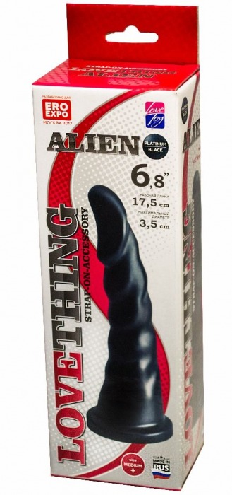 Насадка для трусиков харнесс Alien - 17,5 см. - LOVETOY (А-Полимер) - купить с доставкой в Новомосковске