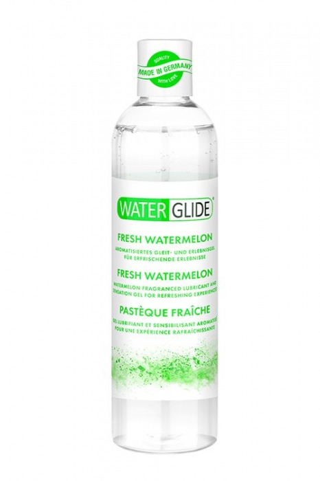 Лубрикант на водной основе с ароматом арбуза WATERGLIDE FRESH WATERMELON - 300 мл. - Waterglide - купить с доставкой в Новомосковске