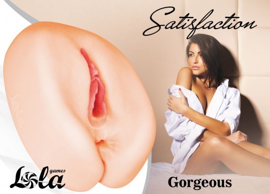 Мастурбатор с 2 тоннелями Satisfaction Gorgeous - Lola Games - в Новомосковске купить с доставкой