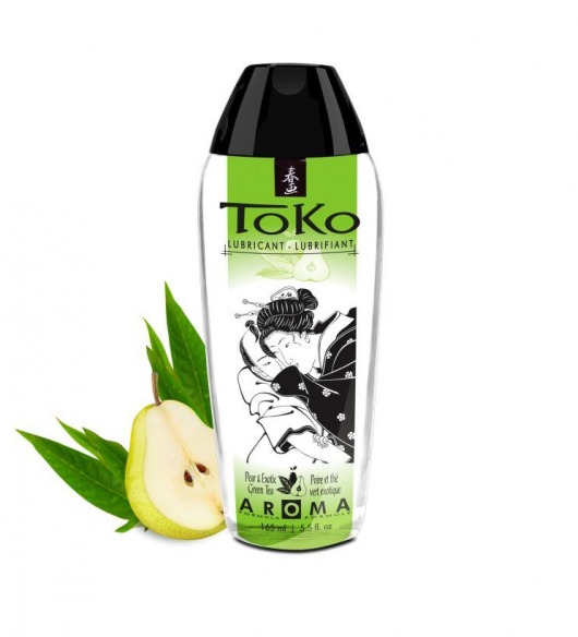 Интимный гель TOKO Pear   Exotic Green Tea с ароматом груши и зеленого чая - 165 мл. - Shunga - купить с доставкой в Новомосковске